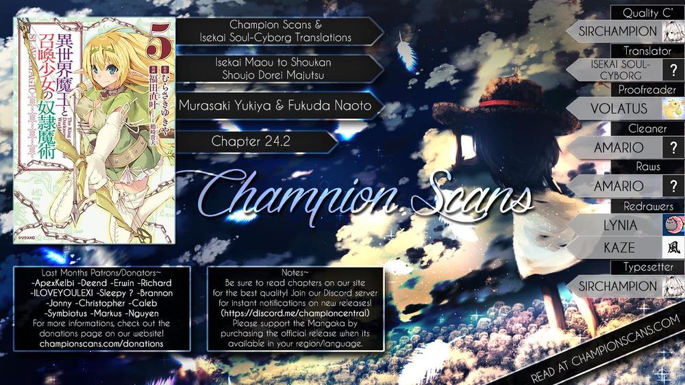 Isekai Maou To Shoukan Shoujo No Dorei Majutsu Chapter 24.5 - Trang 2