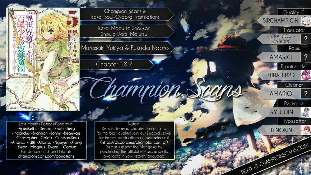 Isekai Maou To Shoukan Shoujo No Dorei Majutsu Chapter 28.2 - Trang 2