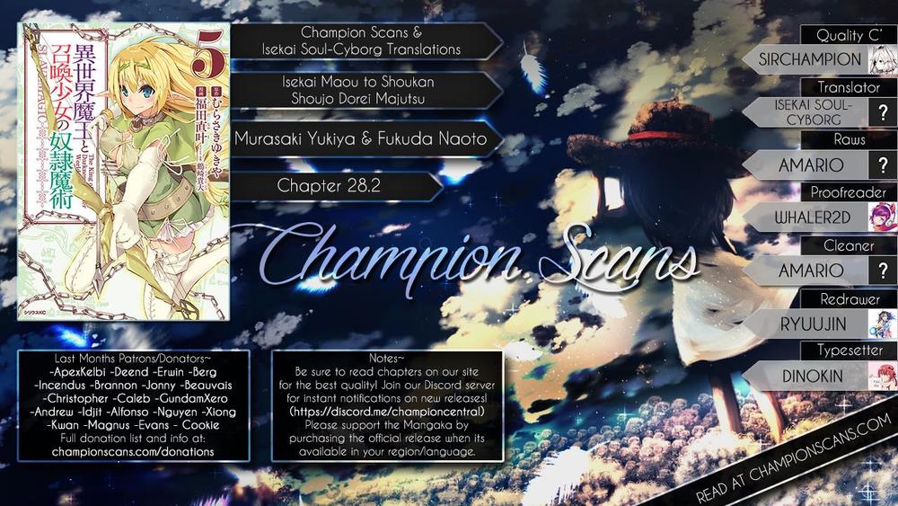 Isekai Maou To Shoukan Shoujo No Dorei Majutsu Chapter 28.5 - Trang 2