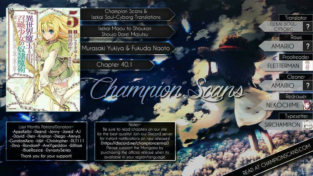 Isekai Maou To Shoukan Shoujo No Dorei Majutsu Chapter 40.1 - Trang 2