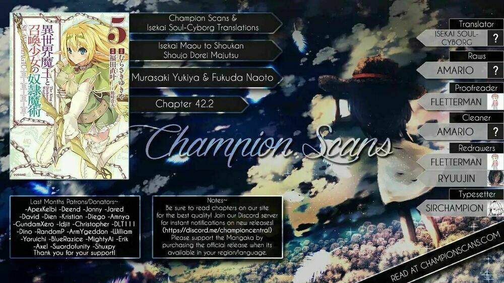 Isekai Maou To Shoukan Shoujo No Dorei Majutsu Chapter 42.2 - Trang 2