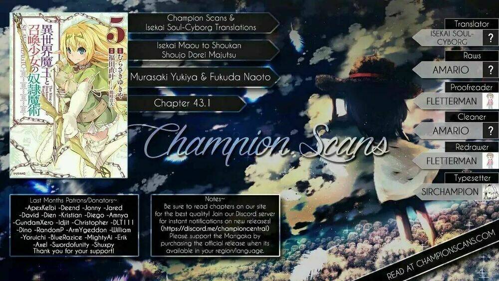 Isekai Maou To Shoukan Shoujo No Dorei Majutsu Chapter 43.1 - Trang 2