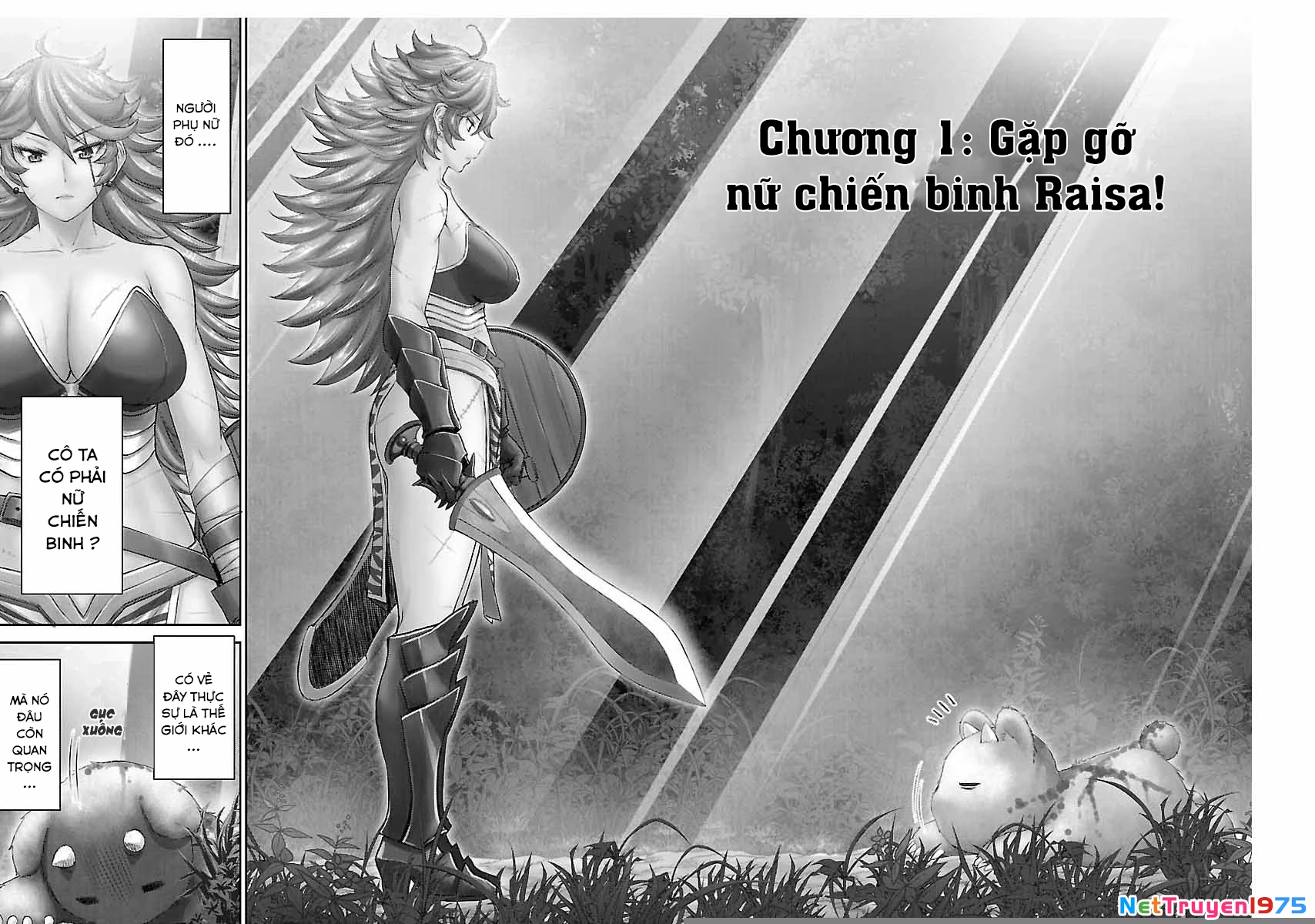 Isekai Sniper Wa Onna Senshi No Mofumofu Aigan Doubutsu Chapter 1 - Trang 2