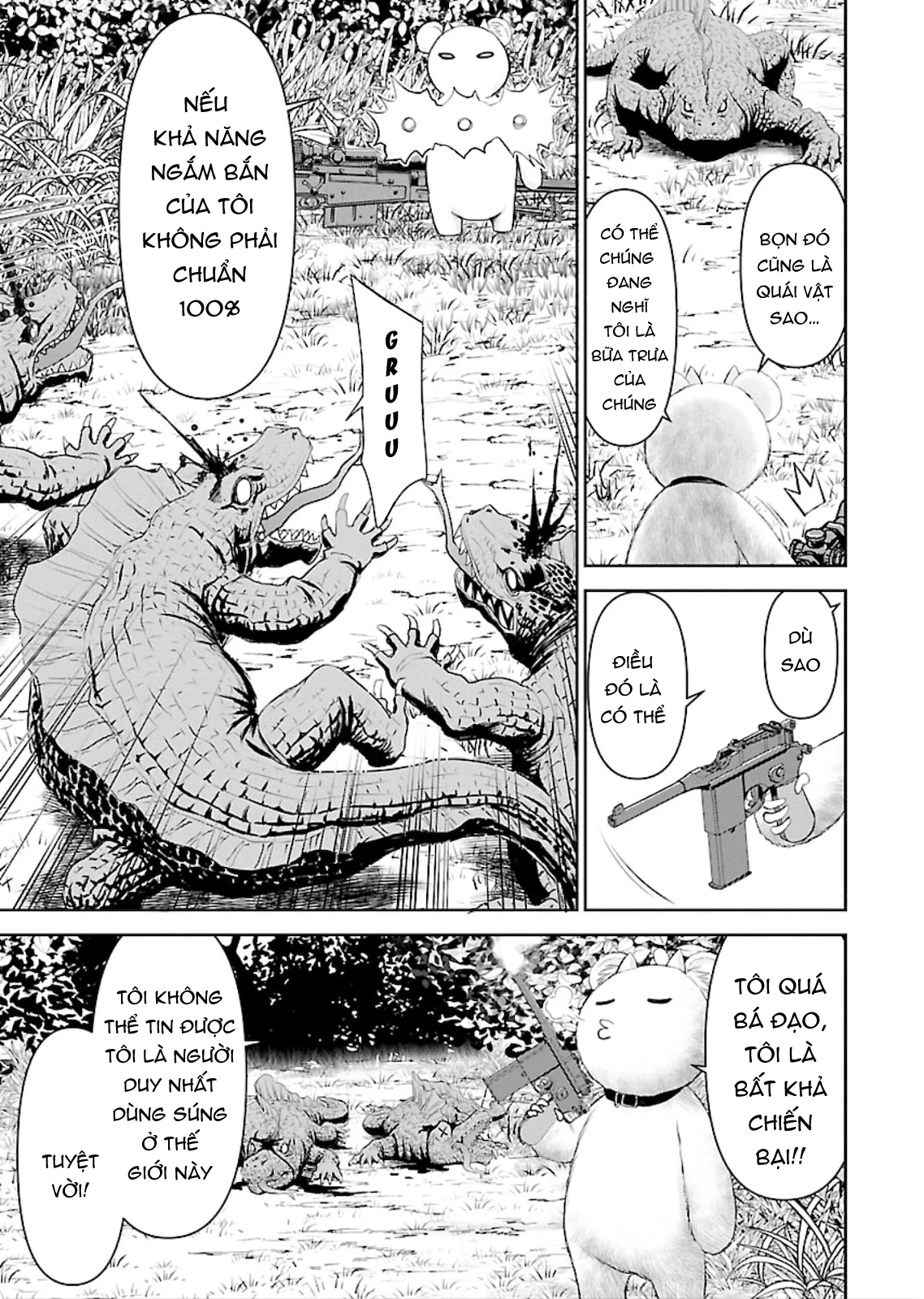 Isekai Sniper Wa Onna Senshi No Mofumofu Aigan Doubutsu Chapter 2 - Trang 2