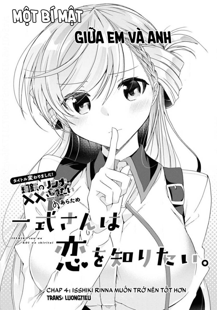Isshiki-San Wa Koi Wo Shiritai Chapter 4 - Trang 2