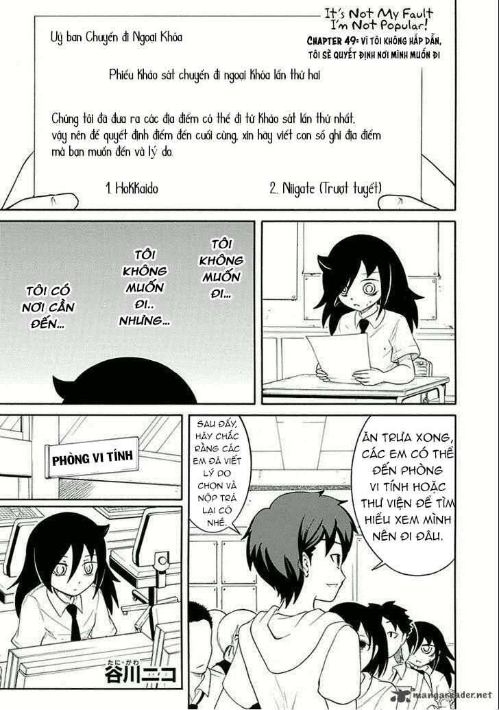It’S Not My Fault That I’M Not Popular! (Watamote) Chapter 49 - Trang 2