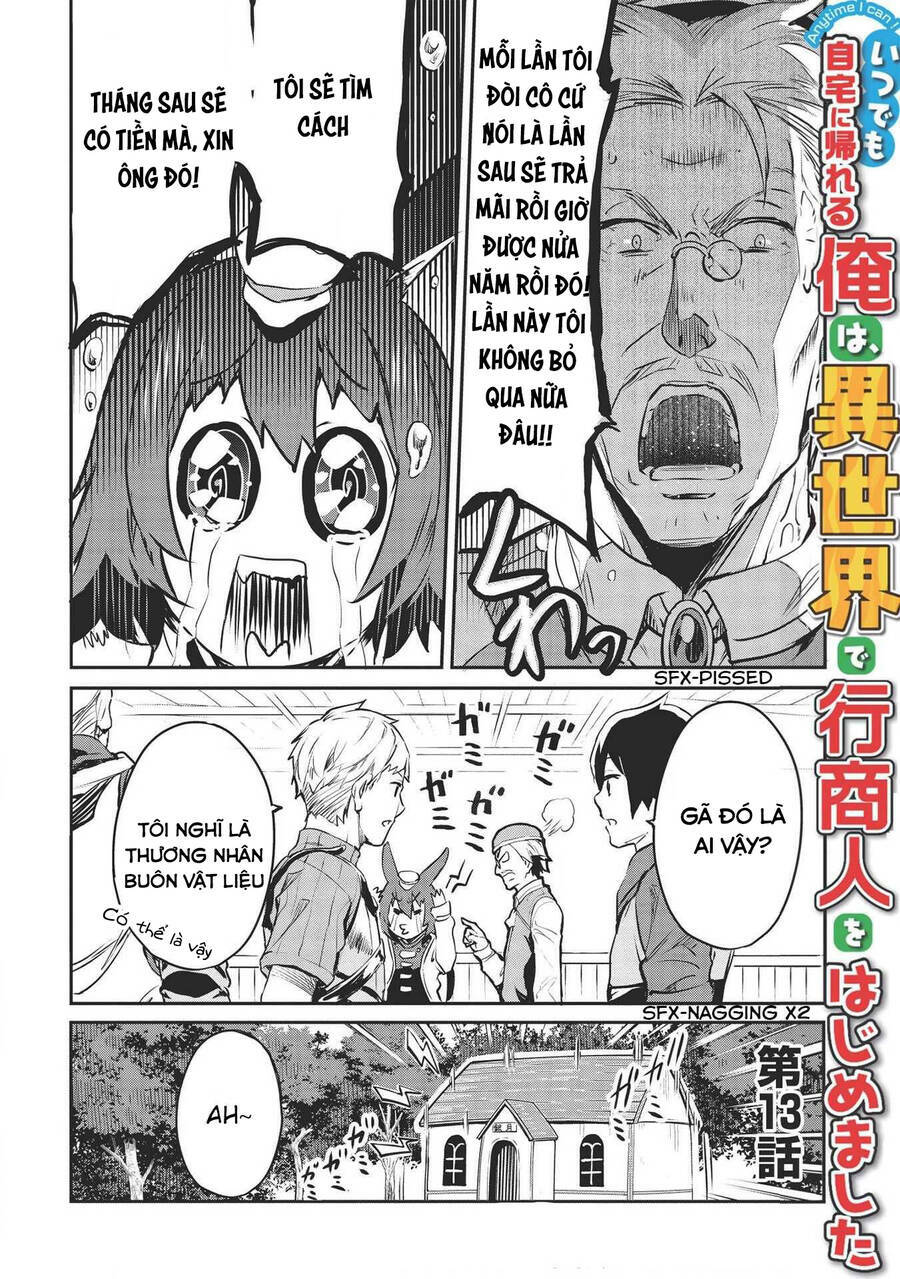 Itsudemo Jitaku Ni Kaerareru Ore Wa, Isekai De Gyoushounin O Hajimemashita Chapter 13 - Trang 2