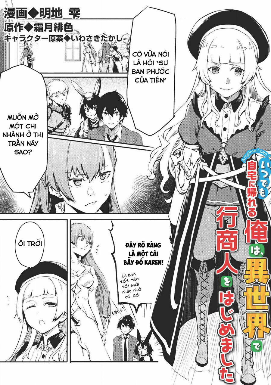 Itsudemo Jitaku Ni Kaerareru Ore Wa, Isekai De Gyoushounin O Hajimemashita Chapter 17 - Trang 2