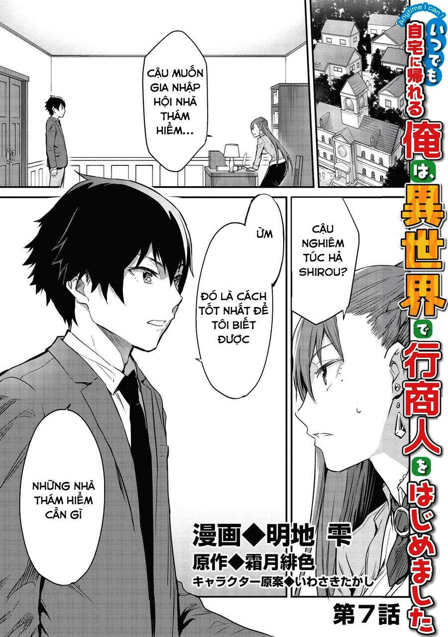 Itsudemo Jitaku Ni Kaerareru Ore Wa, Isekai De Gyoushounin O Hajimemashita Chapter 7 - Trang 2