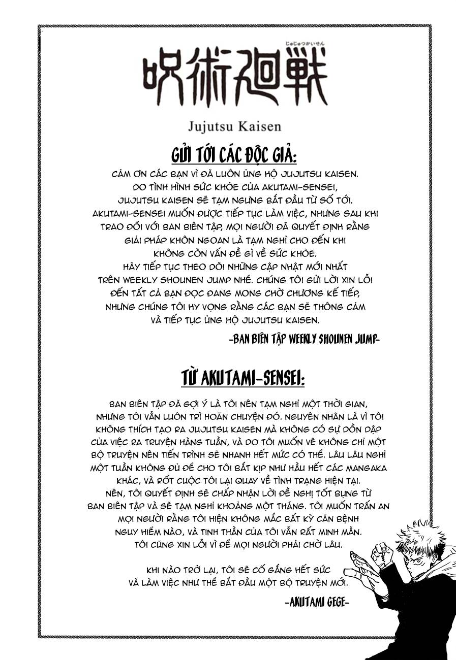 Jujutsu Kaisen – Chú Thuật Hồi Chiến Chapter 152 - Trang 2