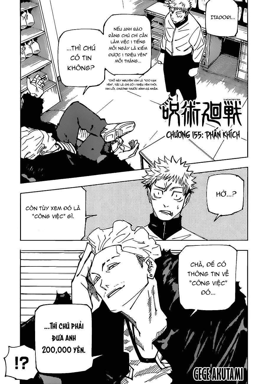 Jujutsu Kaisen – Chú Thuật Hồi Chiến Chapter 155 - Trang 2