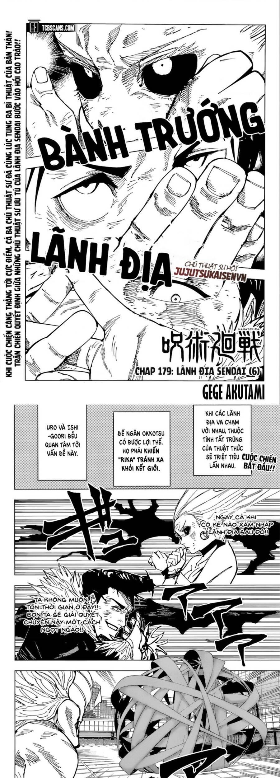 Jujutsu Kaisen – Chú Thuật Hồi Chiến Chapter 179 - Trang 2