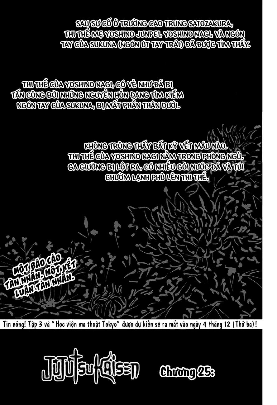 Jujutsu Kaisen – Chú Thuật Hồi Chiến Chapter 25 - Trang 2