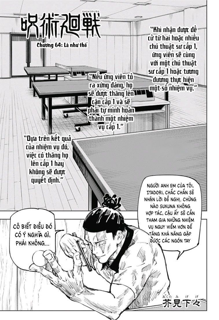 Jujutsu Kaisen – Chú Thuật Hồi Chiến Chapter 64 - Trang 2