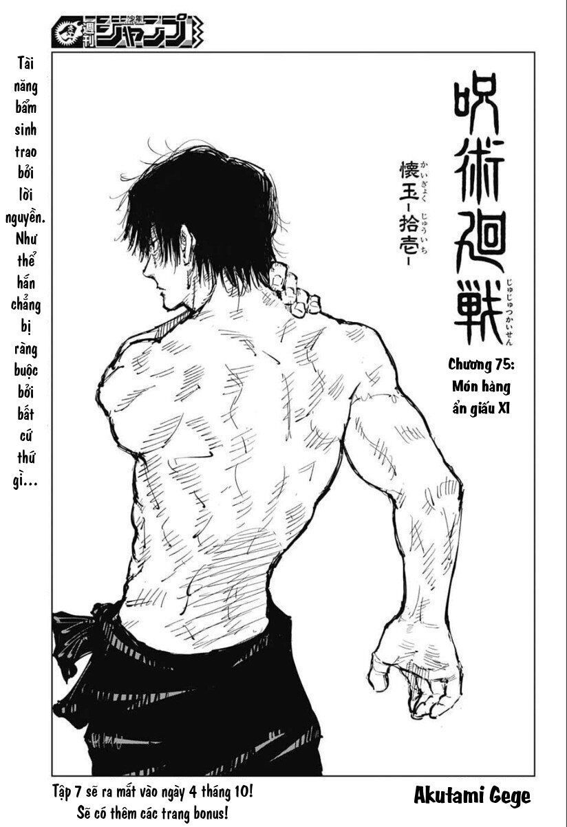 Jujutsu Kaisen – Chú Thuật Hồi Chiến Chapter 75 - Trang 2