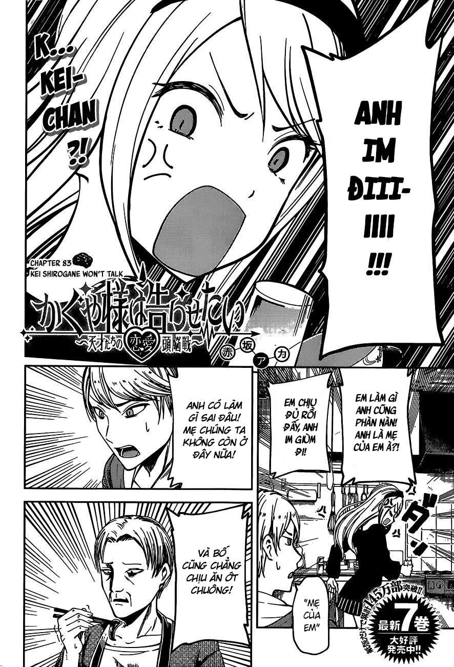 Kaguya-Sama Wa Kokurasetai – Tensai-Tachi No Renai Zunousen Chapter 83 - Trang 2