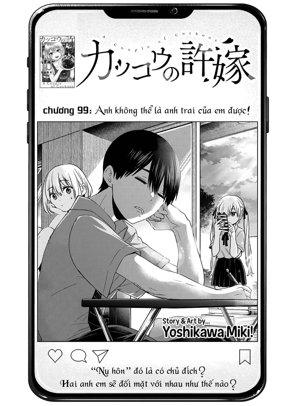 Kakkou No Iinazuke Chapter 99 - Trang 2