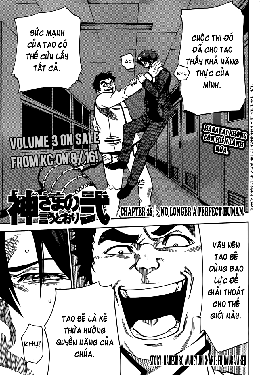 Kamisama No Iutoori Ii Chapter 28 - Trang 2