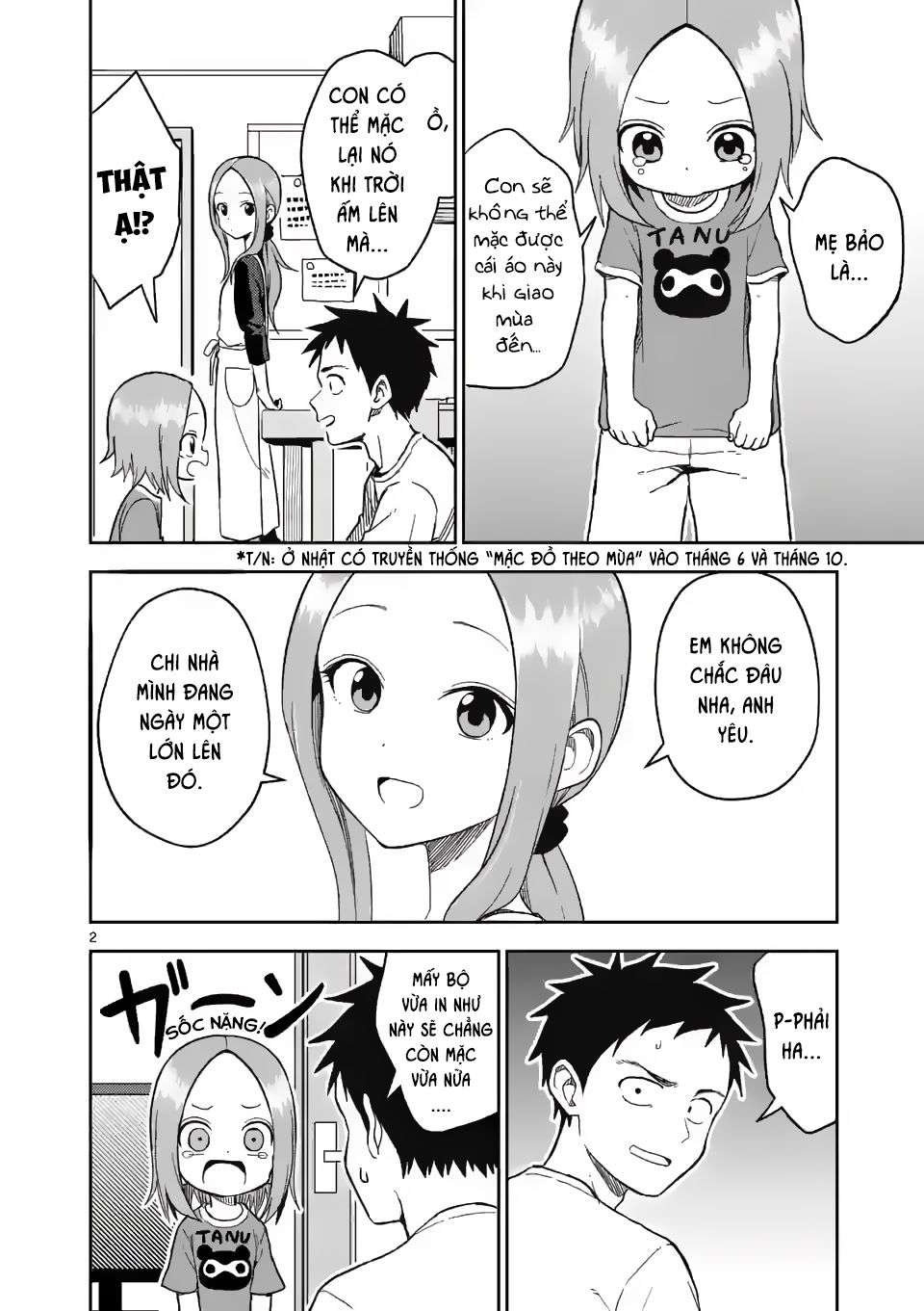 Karakai Jouzu No (Moto) Takagi-San Chapter 156 - Trang 2
