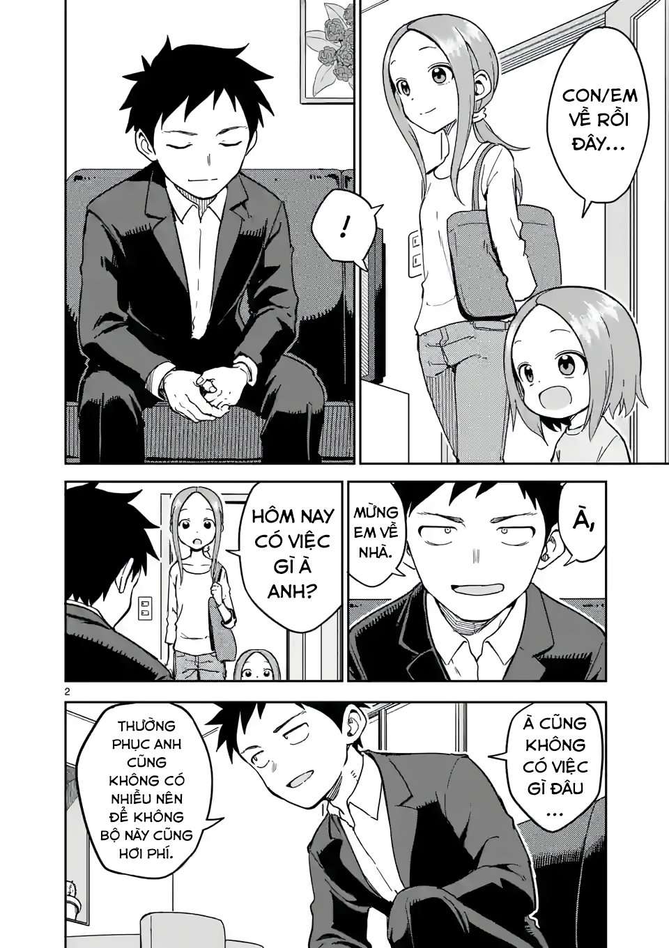 Karakai Jouzu No (Moto) Takagi-San Chapter 225 - Trang 2