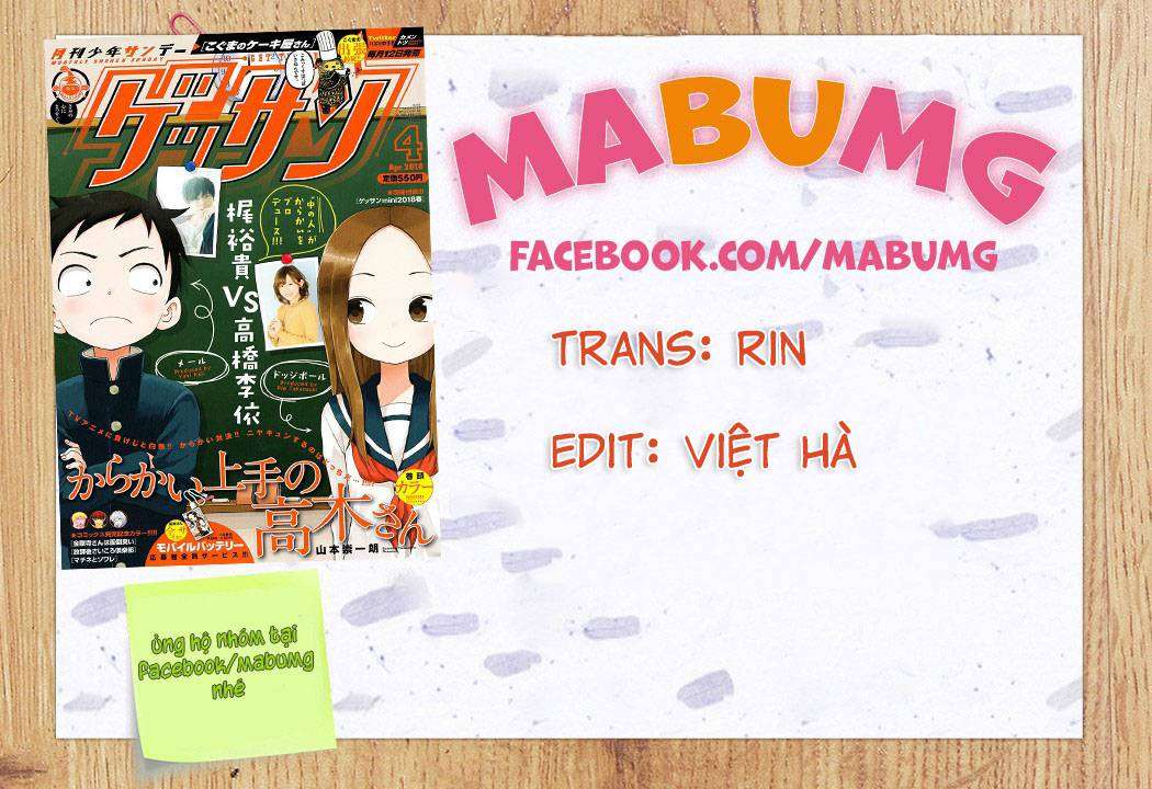 Karakai Jouzu No (Moto) Takagi-San Chapter 84 - Trang 2