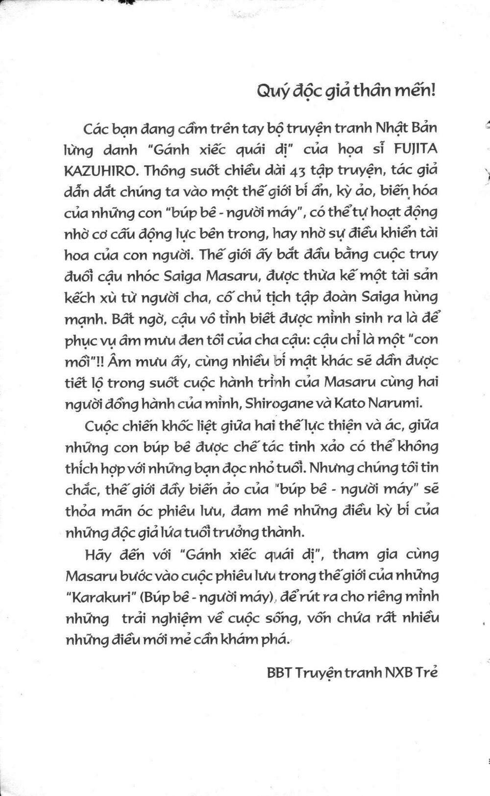 Karakuri Circus – Gánh Xiếc Quái Dị Chapter 2 - Trang 2