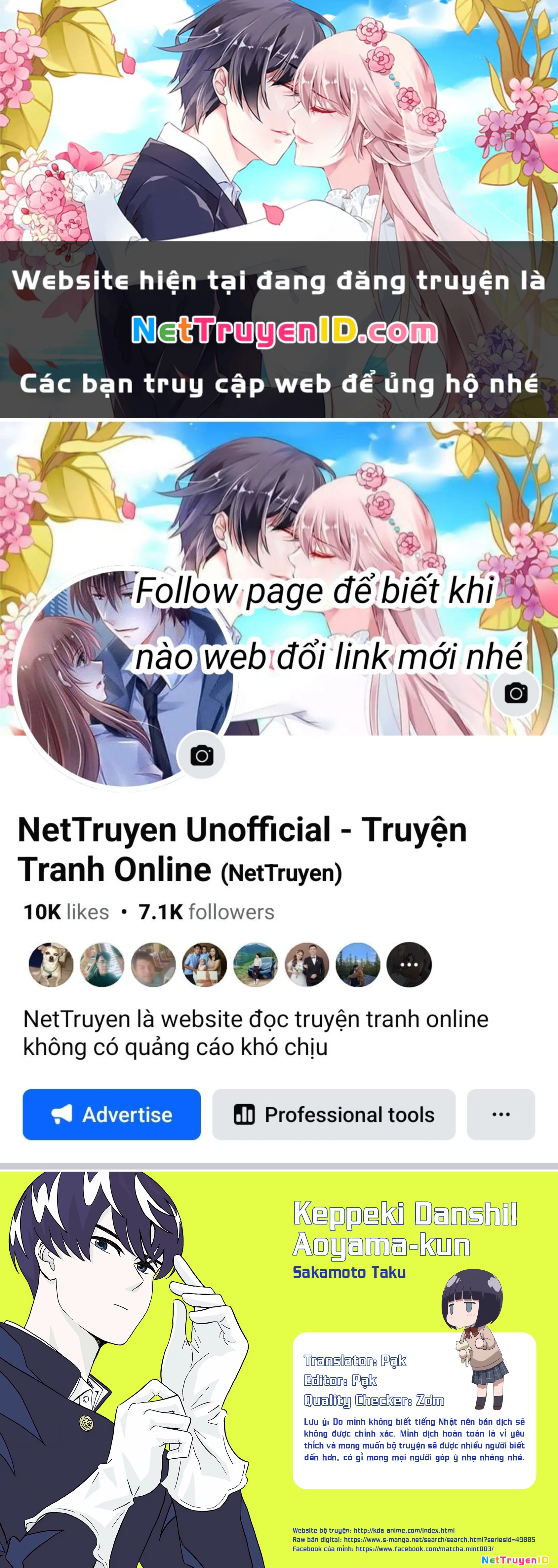 Keppeki Danshi! Aoyama-Kun Chapter 23 - Trang 2