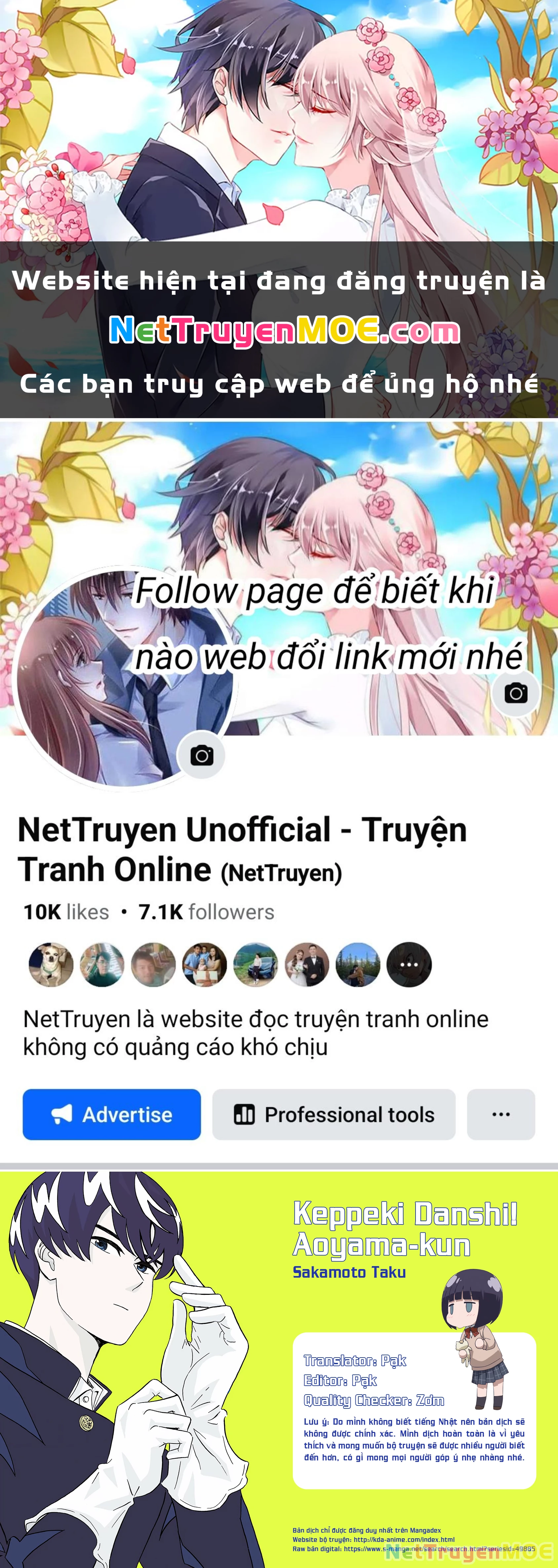 Keppeki Danshi! Aoyama-Kun Chapter 25 - Trang 2