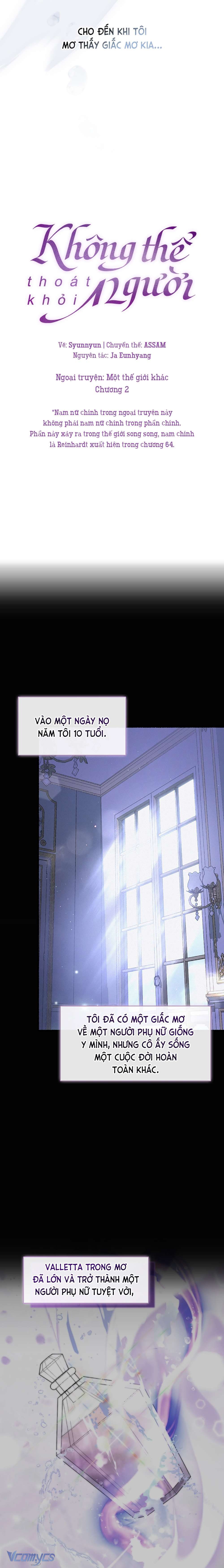 Không Thể Thoát Khỏi Người Chapter 2.1 - Trang 2