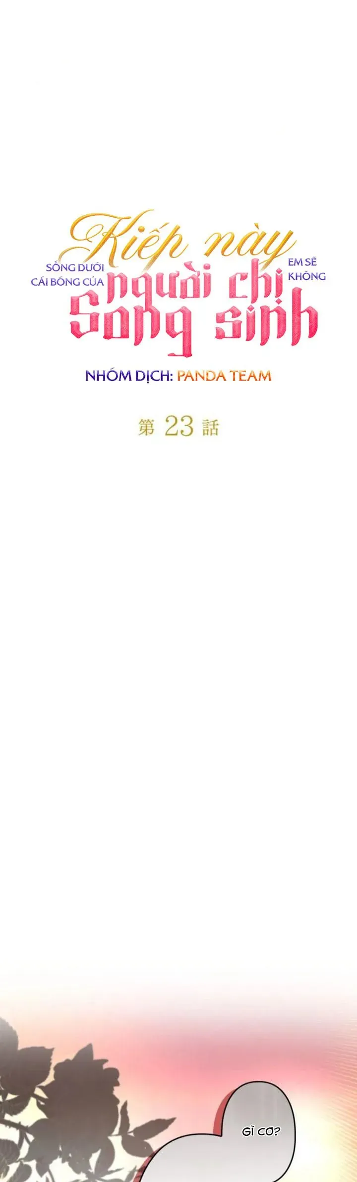 Kiếp Này Em Sẽ Không Sống Dưới Cái Bóng Của Người Chị Song Sinh Chapter 23 - Trang 2