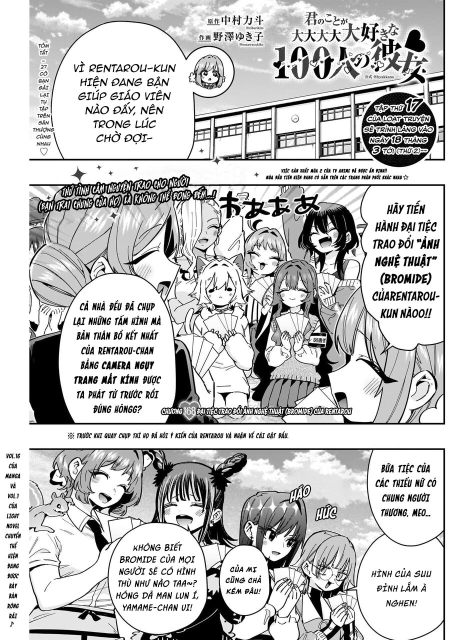 Kimi No Koto Ga Dai Dai Dai Dai Daisuki Na 100-Nin No Kanojo Chapter 168 - Trang 2