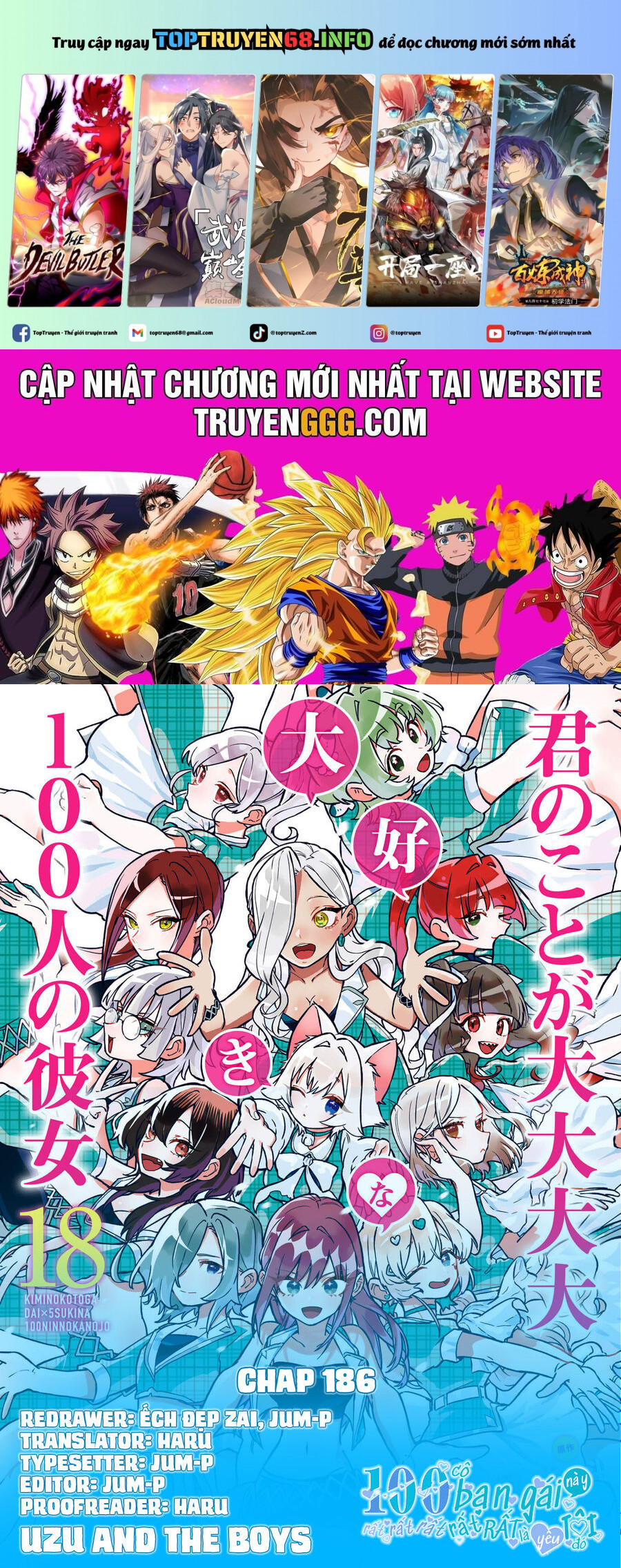 Kimi No Koto Ga Dai Dai Dai Dai Daisuki Na 100-Nin No Kanojo Chapter 186 - Trang 2