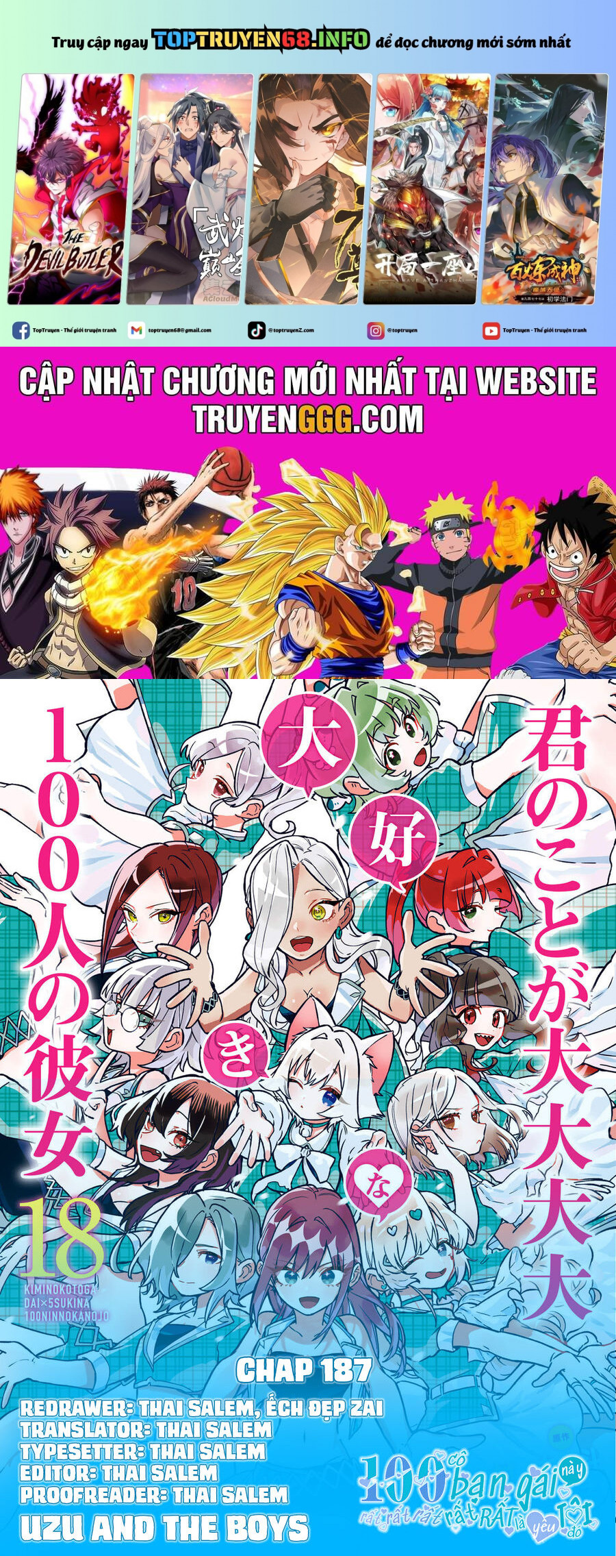 Kimi No Koto Ga Dai Dai Dai Dai Daisuki Na 100-Nin No Kanojo Chapter 187 - Trang 2