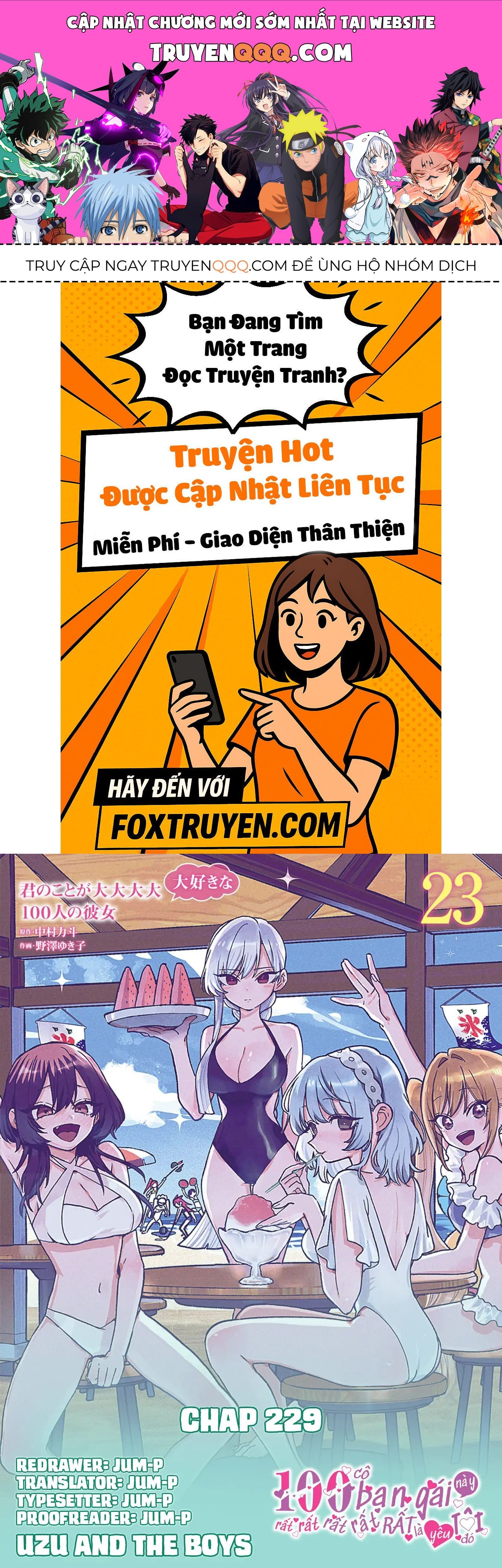 Kimi No Koto Ga Dai Dai Dai Dai Daisuki Na 100-Nin No Kanojo Chapter 229 - Trang 2