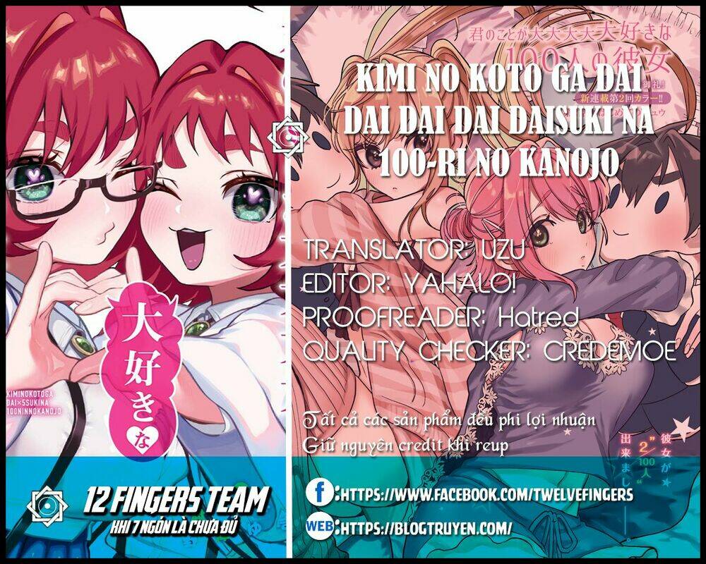 Kimi No Koto Ga Dai Dai Dai Dai Daisuki Na 100-Nin No Kanojo Chapter 25 - Trang 2