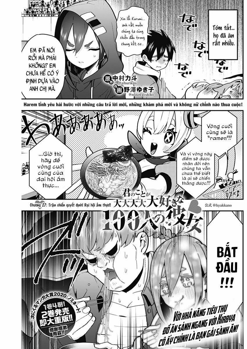 Kimi No Koto Ga Dai Dai Dai Dai Daisuki Na 100-Nin No Kanojo Chapter 27 - Trang 2