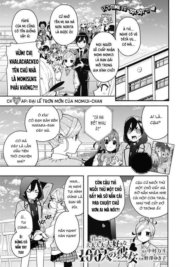 Kimi No Koto Ga Dai Dai Dai Dai Daisuki Na 100-Nin No Kanojo Chapter 70 - Trang 2