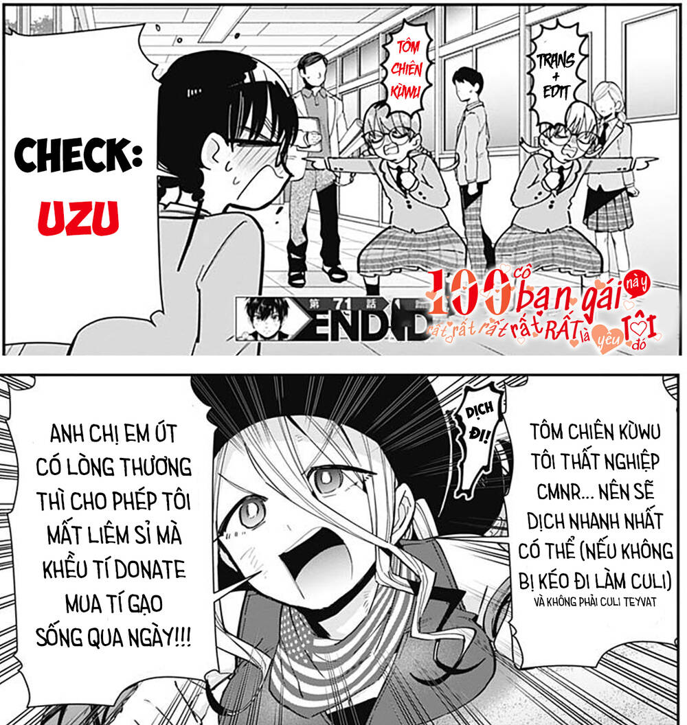 Kimi No Koto Ga Dai Dai Dai Dai Daisuki Na 100-Nin No Kanojo Chapter 71 - Trang 2