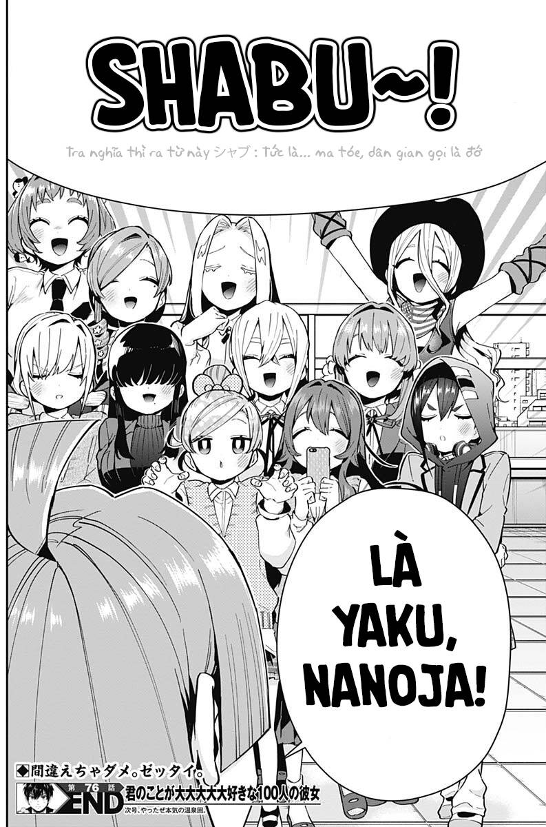 Kimi No Koto Ga Dai Dai Dai Dai Daisuki Na 100-Nin No Kanojo Chapter 76 - Trang 2