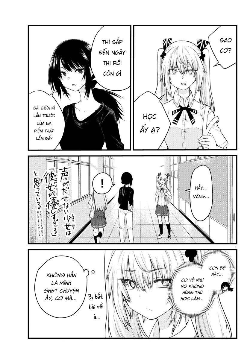 Koe Ga Dasenai Shoujo Wa “Kanojo Ga Yasashisugiru” To Omotte Iru Chapter 16 - Trang 2