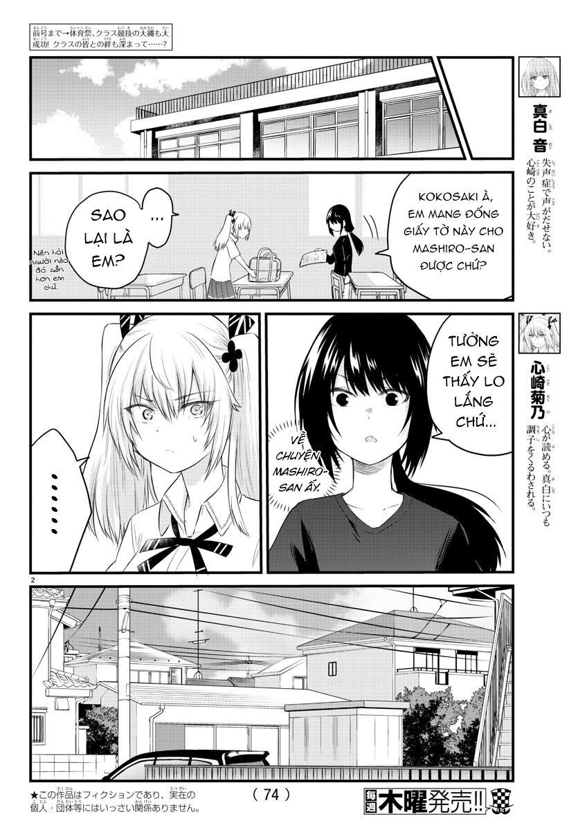 Koe Ga Dasenai Shoujo Wa “Kanojo Ga Yasashisugiru” To Omotte Iru Chapter 40 - Trang 2