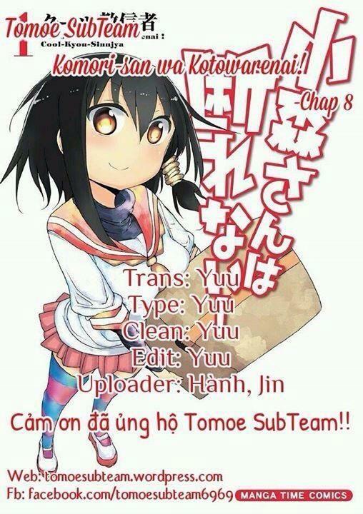 Komori-San Wa Kotowarenai Chapter 8 - Trang 2