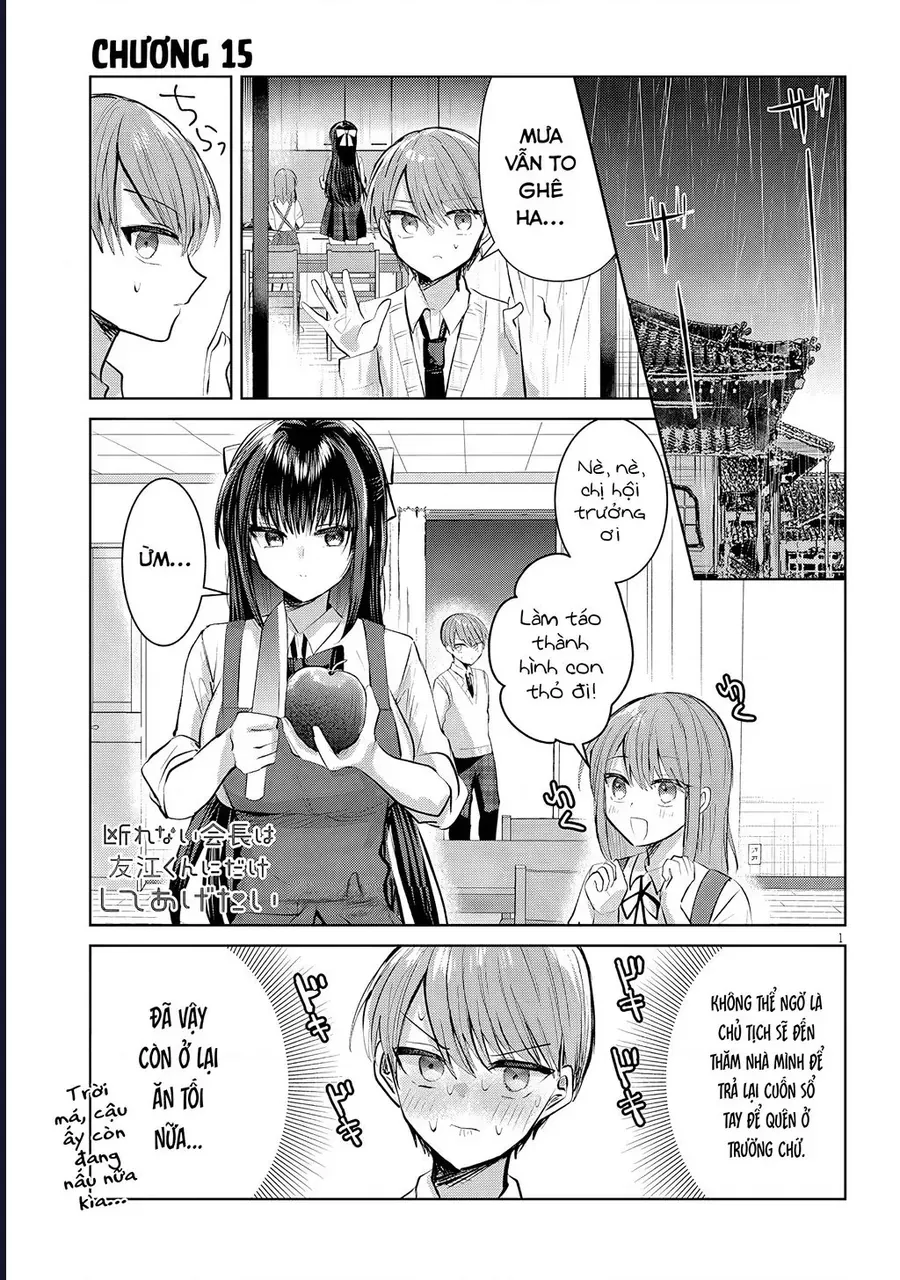 Kotowarenai Kaichou Wa Tomoe-Kun Ni Dake Shite Agetai Chapter 15 - Trang 2