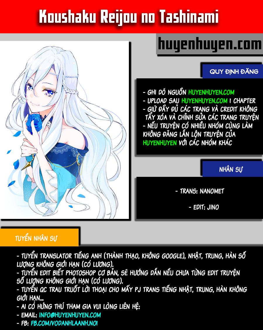 Koushaku Reijou No Tashinami Chapter 3 - Trang 2