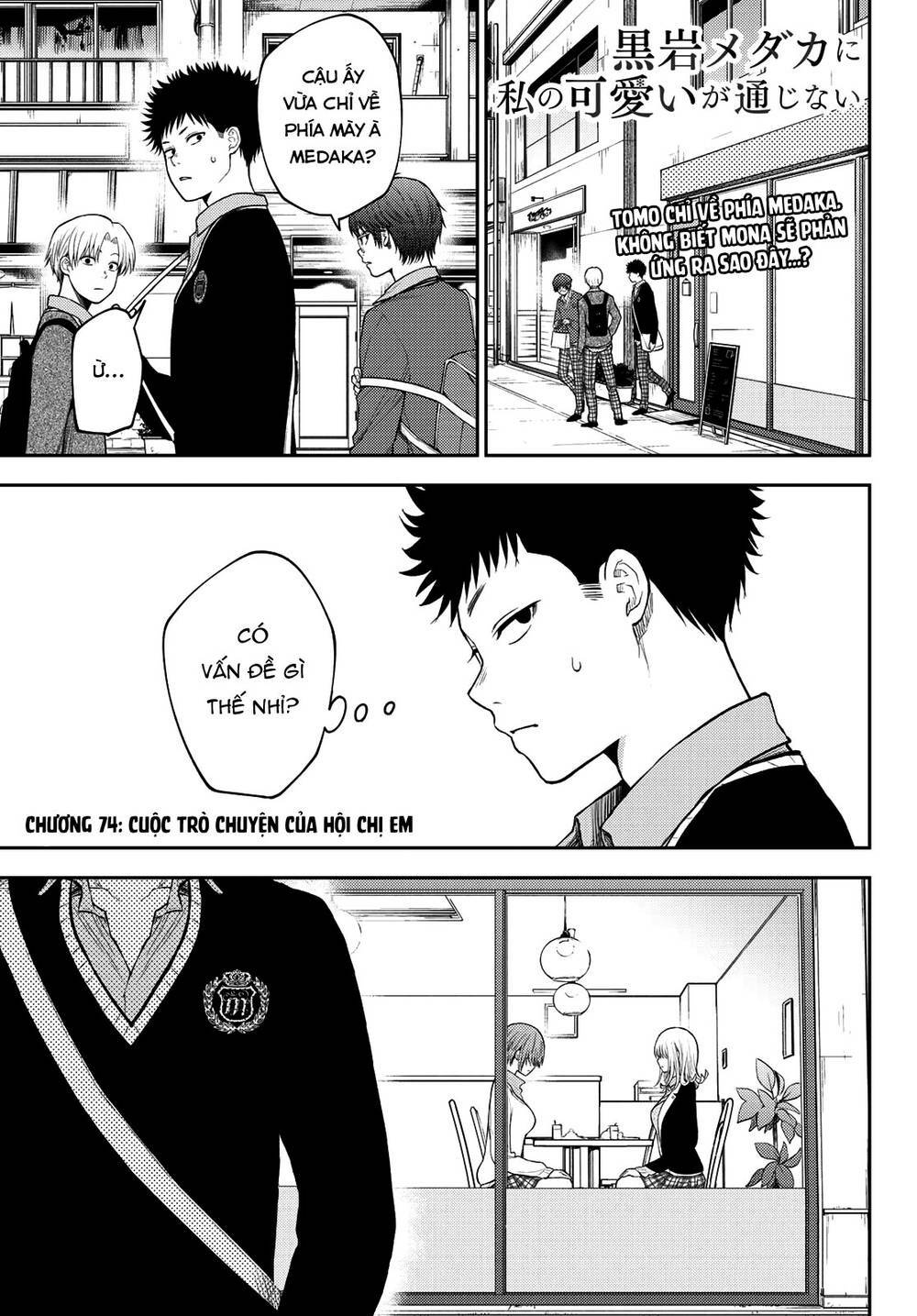 Kuroiwa Medaka Ni Watashi No Kawaii Ga Tsuujinai Chapter 74 - Trang 2