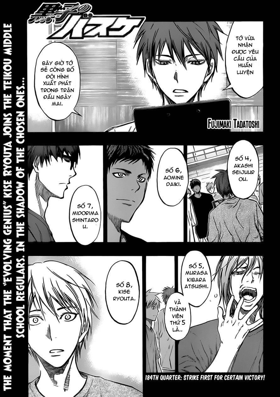 Kuroko No Basket Chapter 184 - Trang 2
