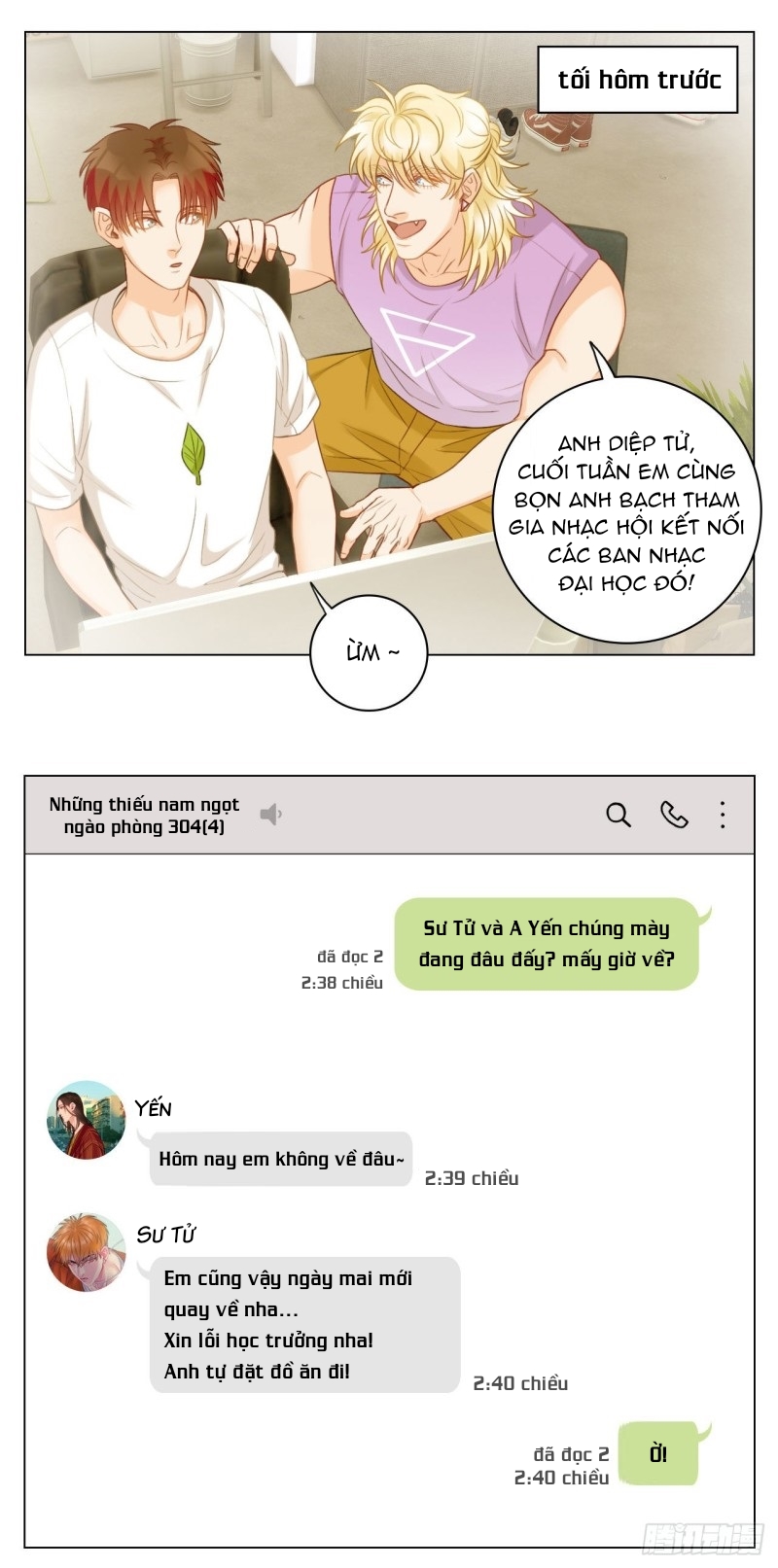 Ký Túc Xá Nam Phòng 303 Chapter 25 - Trang 2