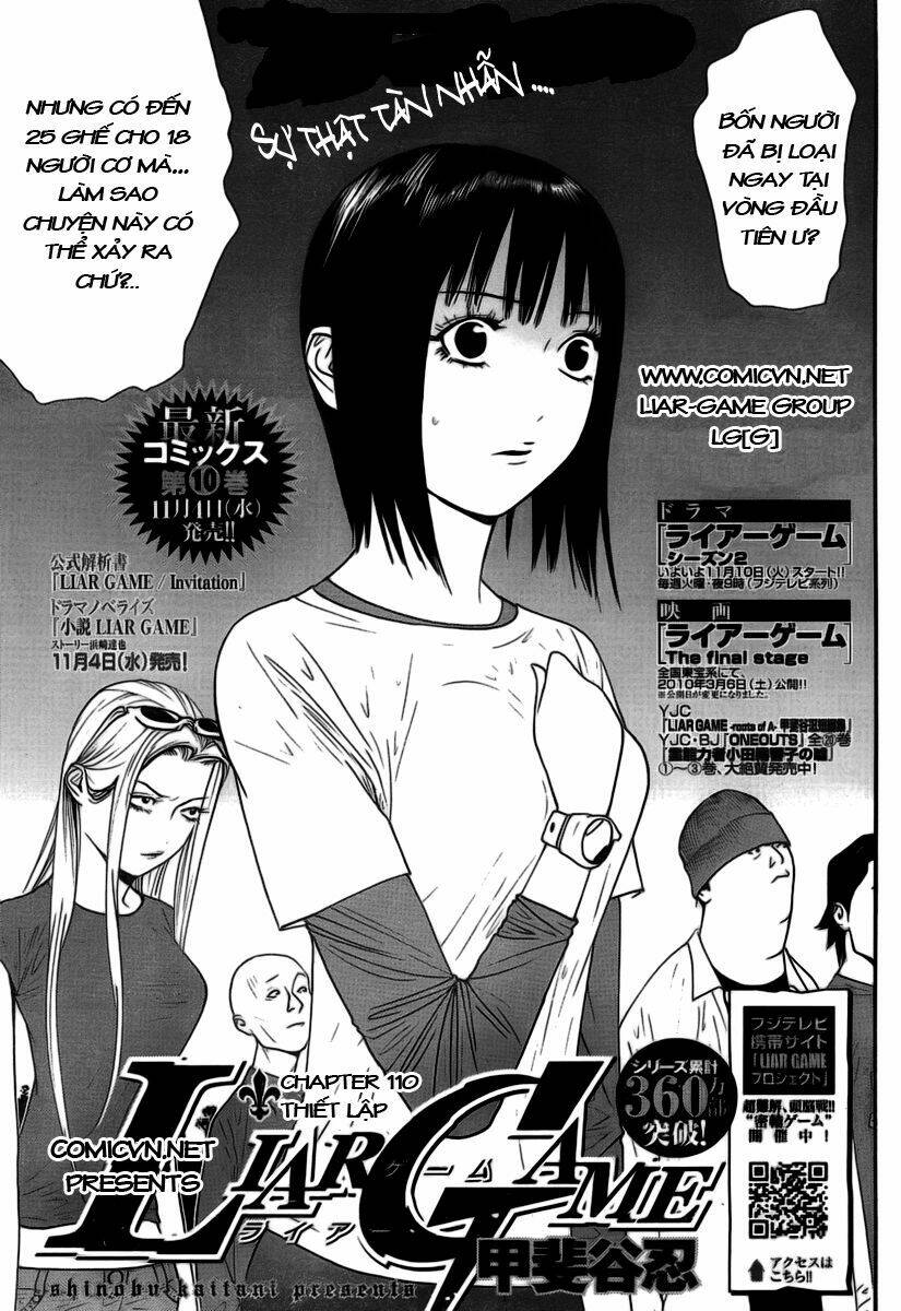 Liar Game Chapter 110 - Trang 2