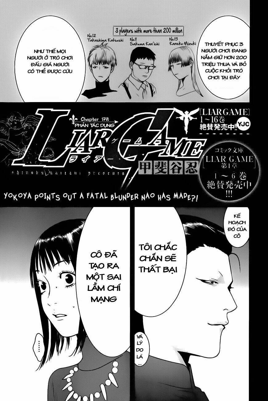 Liar Game Chapter 178 - Trang 2