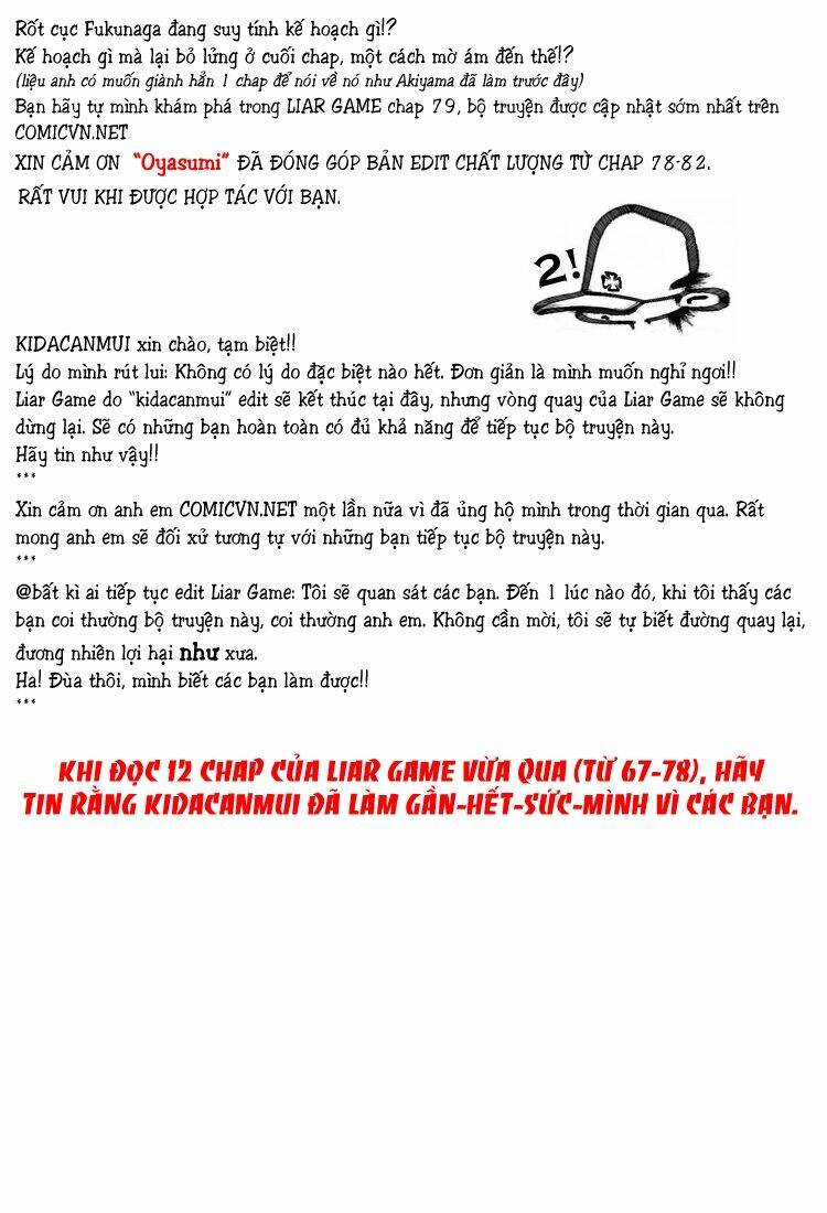 Liar Game Chapter 78 - Trang 2